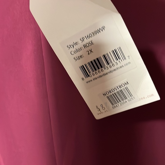 NWT Nordstrom’s Standards & Practice rose wrap dress - Picture 2 of 4